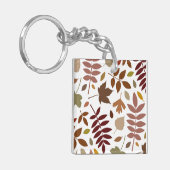 Porte-clés Couleurs d'automne en blanc pour les Feuilles tomb (Devant gauche)