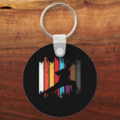 Porte-clés Couleurs de ceinture karaté Silhouette (Recto)