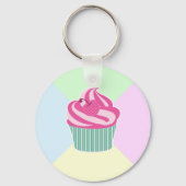 Porte-clés Couleurs de Cupcake et Pastel rose Cute Personnali (Verso)