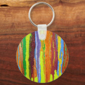 Porte-clés Couleurs de goutte Cadeaux Art Design Abstrait (Recto)