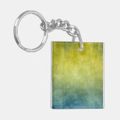 Porte-clés Couleurs de Grunge - Jaune & Bleu (Devant gauche)
