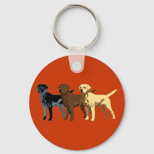 Porte-clés Couleurs de labrador retriever