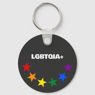 Porte-clés COULEURS DU DRAPEAU ARC-EN-CIEL ÉTOILES + vos idée