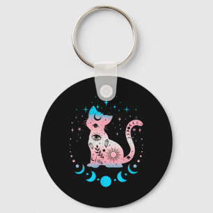 Porte-clés Couleurs du drapeau de la fierté transgenre Amoure