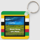 Porte-clés Couleurs du drapeau de Saint-Kitts (Dos)