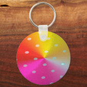 Porte-clés Couleurs Motifs pois (Recto)