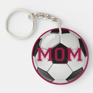 Porte-clés Couleurs personnalisées de maman de football