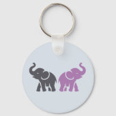 Porte-clés COULEURS personnalisées Porte - clés éléphants (Recto)