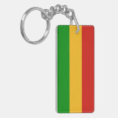 Porte-clés COULEURS RASTAFARI + vos idées (Devant gauche)