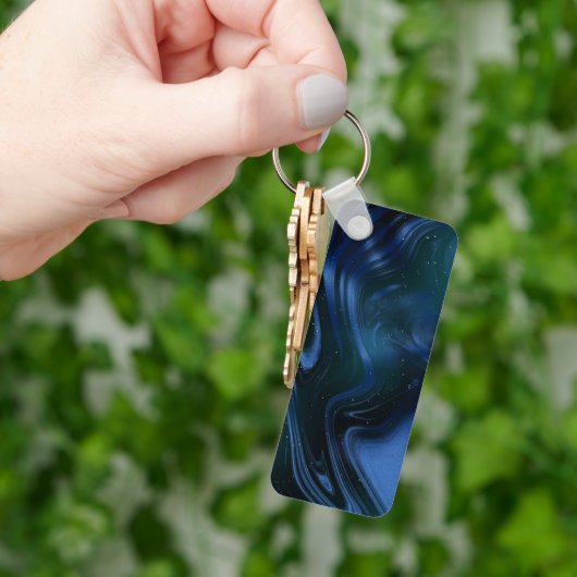 Porte-clés couleurs vibratoires art (main)