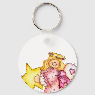 Porte-clés Country Art Star Girl - Amour