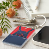 Porte-clés Country Folalls Overalls Red Heart Porte - clé per (Devant droit)