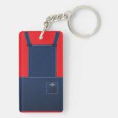 Porte-clés Country Folalls Overalls Red Heart Porte - clé per (Dos)