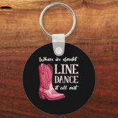 Porte-clés Country Line Dancing Women Girl (Recto)