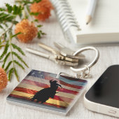 Porte-clés Country Western Cowboy Rodeo Porte - clé (Devant Droit)