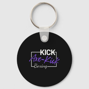 Porte-clés Coup de pied de hache de kickboxing