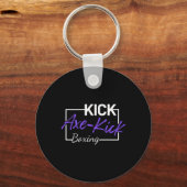 Porte-clés Coup de pied de hache de kickboxing (Recto)
