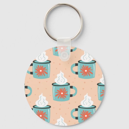 Porte-clés Coupe bleu clair Motif sans voile. (Recto)