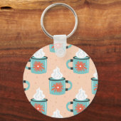 Porte-clés Coupe bleu clair Motif sans voile. (Verso)
