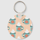 Porte-clés Coupe bleu clair Motif sans voile. (Verso)