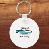 Porte-clés Coupe Chevy Hardtop 1955 Gone Surfing (Recto)