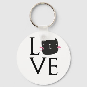 PORTE-CLÉS COUPE DE CAFÉ LOVE CAT
