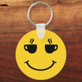 Porte-clés Coupe de café sourire (Verso)