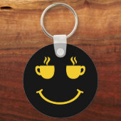Porte-clés Coupe de café sourire (Verso)