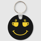 Porte-clés Coupe de café sourire (Verso)