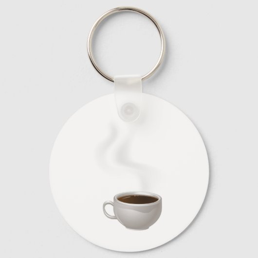Porte-clés Coupe de café vapeur (Recto)