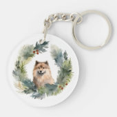 Porte-clés Coupe de fête de la couronne de Noël finlandaise (Dos)