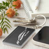 Porte-clés Coupé de genèse avec la fibre de carbone de faux (Devant droit)