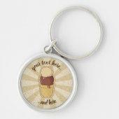 Porte-clés Coupe de glace à deux boules (Devant)