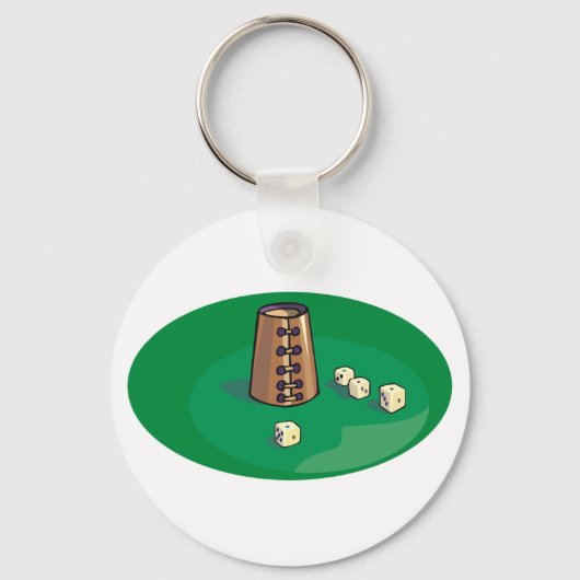 Porte-clés Coupe Et Dice Jeu (Recto)