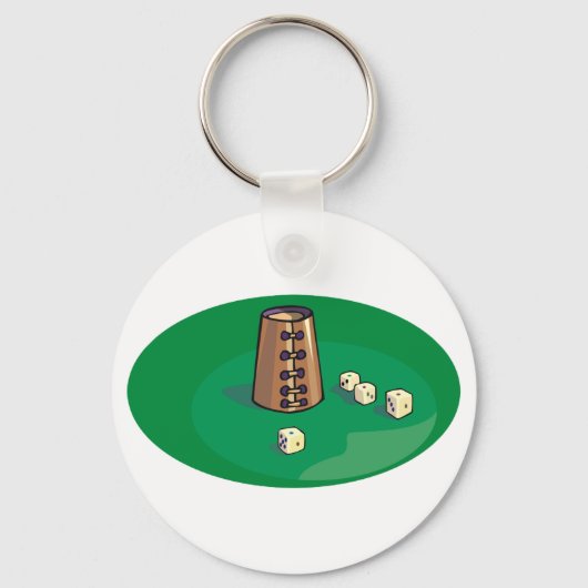 Porte-clés Coupe Et Dice Jeu (Verso)