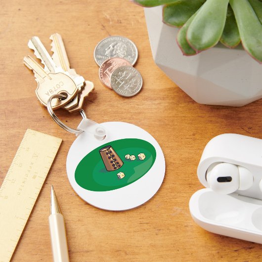 Porte-clés Coupe Et Dice Jeu