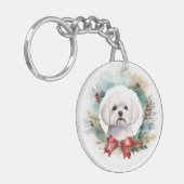 Porte-clés Coupe festive de gerbes de Noël maltaises (Devant gauche)