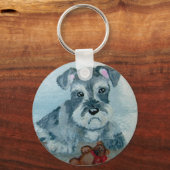 Porte-clés Coupe Schnauzer avec porte - clé Teddy (Recto)