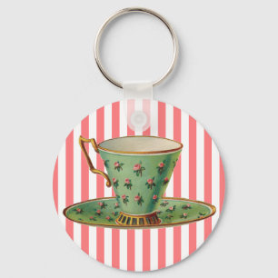 Porte-clés Coupe Vintage de thé victorienne