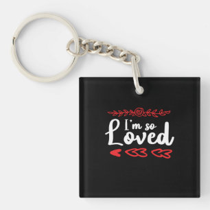 Porte-clés Couple Art Je Suis Si Aimé