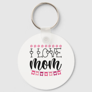 Porte-clés Couple Cadeau I Love Maman
