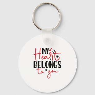 Porte-clés Couple Cadeau Mon Coeur Vous Appartient