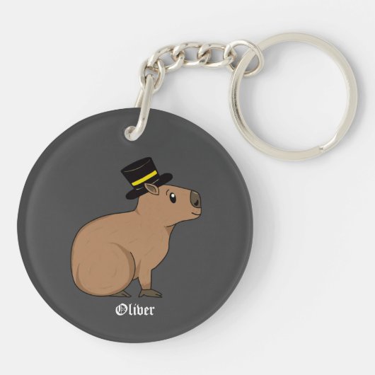 Porte-clés couple Capybara (Dos)