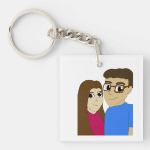 Porte-clés Couple Chibi