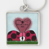 Porte-clés Couple de Ladybug mignon (Devant)