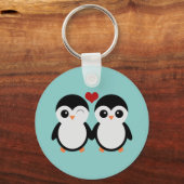 Porte-clés couple de pingouins (Recto)