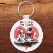 Porte-clés Couple Foxy (Recto)