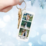 Porte-clés Couple marié récemment personnalisé Photo Booth St<br><div class="desc">Aimant frigidaire personnalisé pour couple marié neuf conçu comme une bande de cabine photo et personnalisé avec 3 photos, leur nom ou "M. et Mme", et leur date mariage ou année établie. Génial comme merci faveurs ou comme un cadeau pour le nouveau mari et la femme. Pour modifier la couleur...</div>