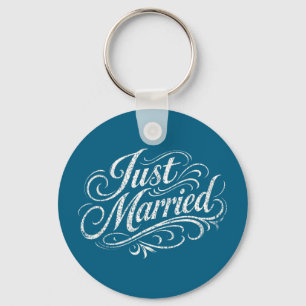 Porte-clés Couple marié romantique classique nouvellement mar