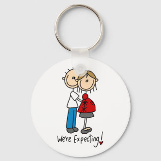 Porte-clés Couple Nous attendons des T-shirts et des cadeaux